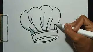 How to Draw Chef Hat - Cook Hat