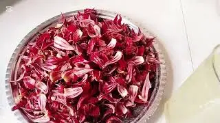 রোজেলা ফুলের জ্যাম রেসিপি। Homemade jam recipe. Rojela flower jam recipe. How to make   Rojela jam.