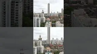 Mumbai City Skyline Drone Pixel #shorts
