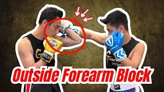 Outside Forearm Block, 3 Basic Combos, Defense Skills of Kickboxing, Muay Thai, Basic for beginners,