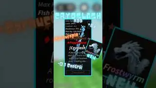 CRYOLASH ROD🥶|FISCH COMEBACK!! | #roblox #fisch #theforge