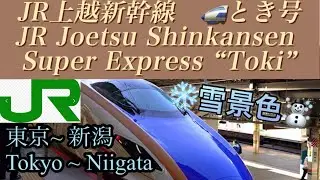 【側面展望 / train view 】🇯🇵JR上越新幹線　とき号：東京〜新潟 /JR Joetsu Shinkansen 