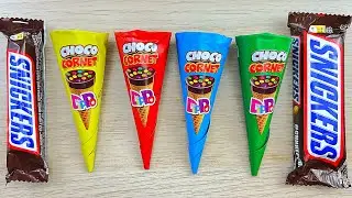 Rainbow Candy & Snickers | Visual Crunch Party 🌈🍫
