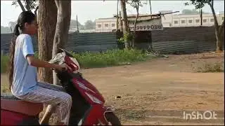 Today I'm learning how to ride a scooty 🛵🛵.