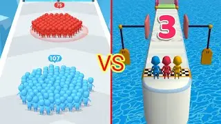 run race 3d level 23 VS count masters game