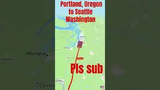 Portland, Oregon to Seattle, Washington #map #travelboast ￼￼