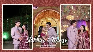 ✨🎥 Alok Color Lab Presents Best Cinematic Wedding Reception Couple Song 🎥✨- Shikhar & Mansi 💍💖