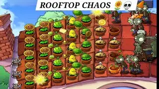 Epic Rooftop Defense in PvZ 🌻💀 #pvzgameplay #plantsvszombies#pvz #pvzchallenge #popcap #survivalgame