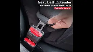 2 Pack Universal Car Seat Belt Buckle Extension Extender Clip Auto Stop Seat Alarm
