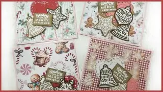 🍭How to make Christmas cards with Frosted Gingerbread Stampin Up! | Christmas card making tutorial