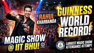 Kashiyatra IIT BHU opening ceremony, magic show by Rahul kharbanda sir .