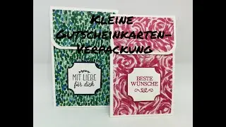 Anleitung: Kleine Verpackung für Gutscheinkarten