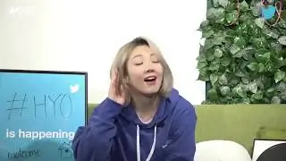 180418 Hyoyeon speaking in english very cutely XD cut