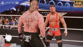 Wwe 2K25- Bron Breaker vs Brock Lesnar | NO HOLDS BARRED MATCH | Full Match Gameplay 