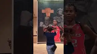 Playing Basketball with the Original Peach Basket Hoop from 1891!