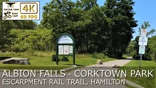 Bike Ride on the Escarpment Rail Trail 🚴‍♂️🌄 | Albion Falls to Corktown Park, Hamilton, Ontario 🇨🇦