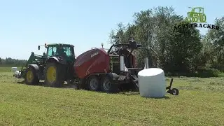 John Deere - Case Silage | Combi baler at work