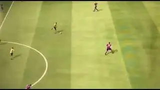 FIFA 2015 - Aubameyang dribbling on Borussia 1 vs 0 Barcelona