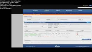 HOW TO Add a Promotion  (Pay Stay)