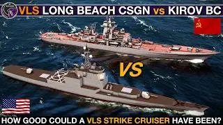 Nuclear Strike Cruiser VLS Long Beach vs Kirov Battlecruiser | Sea Power