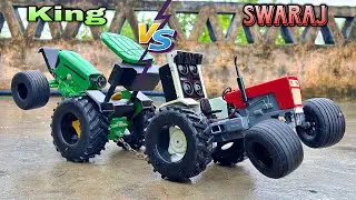 John Deere vs Swaraj 855 | Ultimate Tug of War | Which Tractor Has More Power? 💪🚜
