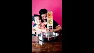Kid vs Dad | Oil Experiment 🤣| Divya N Sathish #shorts #trending #experiment