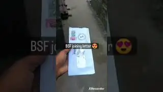 BSF Joining letter #bsf #reels #shorts #ssccgl #sscgd #joining #army #cisf #crpf #bsfstatus #yt