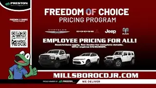 Employees Pricing for all  at Preston Chrysler Dodge Jeep and Ram of Millsboro!