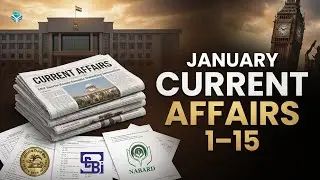 Current Affairs 1&ndash;15 January | RBI, SEBI, NABARD, IBPS & SBI PO Clerk  Exams