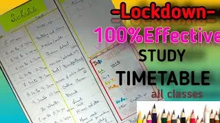 Time table for class 9th|online study|best time schedule.