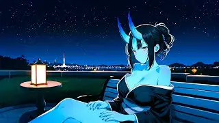 【Oni Girl Lofi】Introvert's Safe Space 🏠 Cozy Lofi Beats to Study / Read / Blue Lofi / Vol. 7
