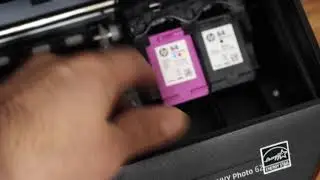 HP Envy Photo 6230 Замените черные и цветные картриджи!!