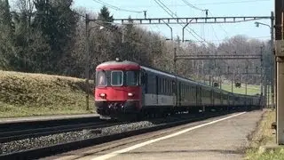 Re 4/4 in M&uuml;hlau mit InterRegio