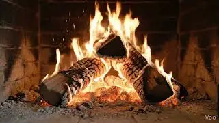 Relaxing by the warm fireplace