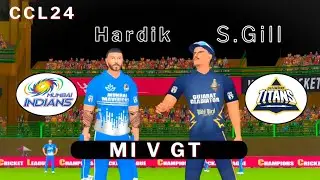 CCL 24 Champions League Gameplay | IPL 2024/ S. Gill Century Score| Gujarat V Mumbai | #ccl24 #rc24