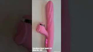 Triple-action pleasure 💋9 suction, rotating beads, telescopic thrust PulseWave Thrust Rabbit 922