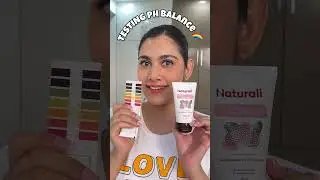 Testing PH BALANCE🌈✨ #ashortaday #phbalance #cleanser #yt #ytshortsindia