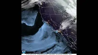 US West Coast Weather fromGoes Satellite Imagery on June 16, 2023 | #shorts