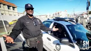 LAPD Officer Wears New York Yankees Hat on Opening Day