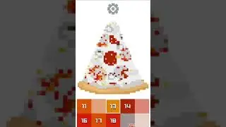 Color Pixel Art&bull; With Naruto OST bg&bull; Longest: slice of pizza