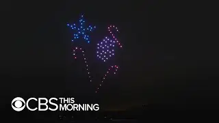 Drone holiday light display in California town blends Danish tradition and tech