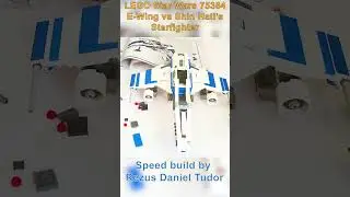 LEGO Star Wars 75364 New Republic E Wing vs Shin Hati's starfighter speed build #lego #legostarwars