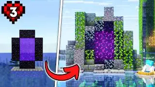 TRANSFORMED my Nether Portal into Hardcore Minecraft