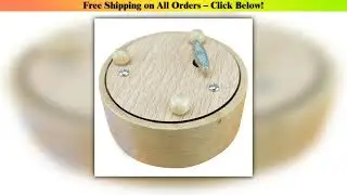 Round Blank Music Box Birthday Valentine'S Day Gift Action Figures Figurine Resin Handicraft