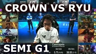 H2K vs SSG G1 - CROWN VS RYU Player Experience Stream (w/ Froggen) | Semi Finals LoL S6 Worlds 2016