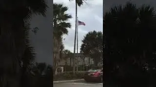 Flag in the wind