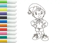 Noddy Drawing || How to Draw Noddy || easy steps @drawingvideos