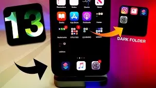 IOS 13 BLACK DOCK + FOLDER GLITCH TO MAKE YOUR HOME SCREEN EPIC! / REMOVE DOCK IOS 13 GLITCH