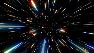 FLYING THROUGH STAR WARP SPEED SPACE UNIVERSE SPACESHIP  | 3MINUTES  | EDITION 4K SCREENSAVER