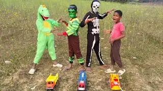Dinosaur aur Bhoot ka Hamla Hulk ne Bachayi Bacche ki Jaan! 🦖👻💪